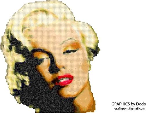 Marilyn Monroe mosaic 