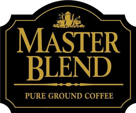 Master Blend coffee logo