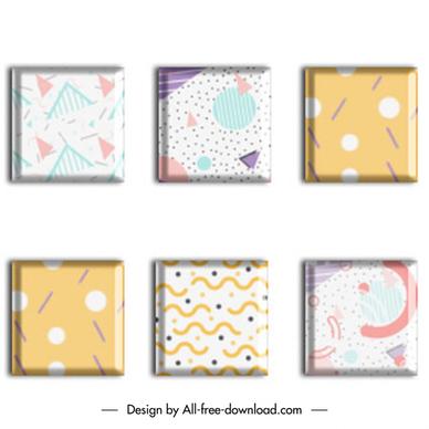 material effect pattern template dynamic geometric decor squared  shapes 
