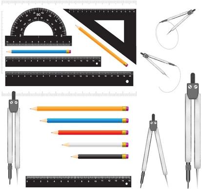 measurement stationery vector