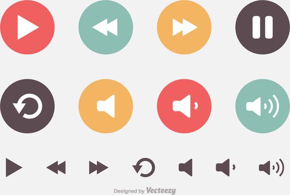 media player buttons