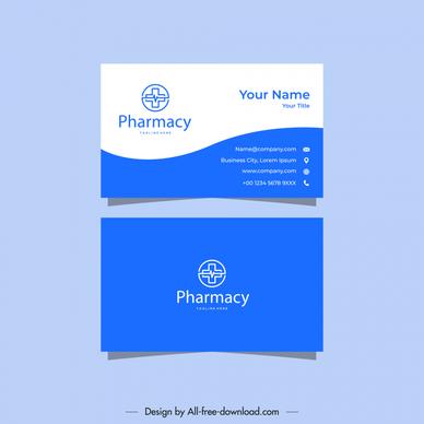 medical cross business card template flat bright elegant decor