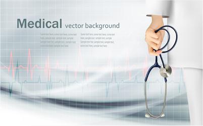 medical elements vector background