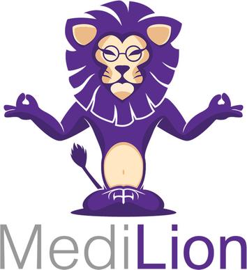 meditating lion