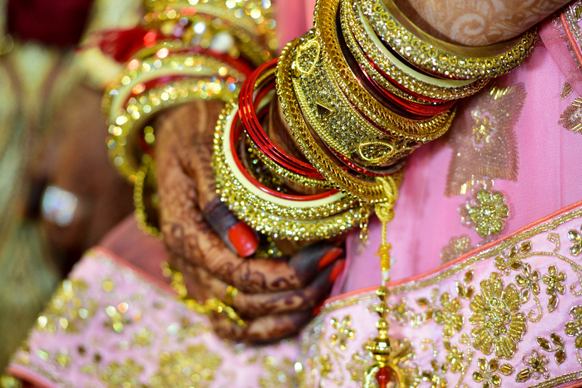 mehndi design picture closeup bride hands