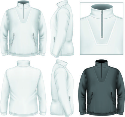 men clothes design template vector set