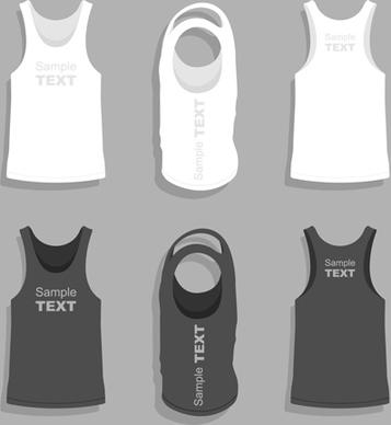 men clothes design template vector set