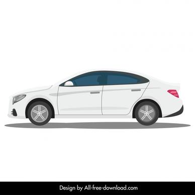 mercedes benz e class sedan car model template side view sketch modern flat sketch