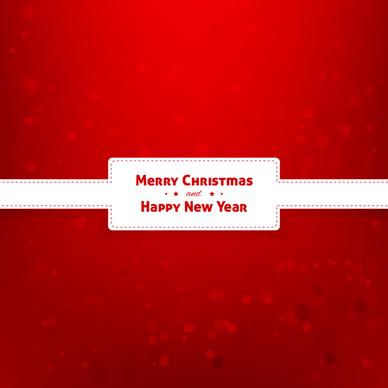 merry christmas and happy new year frame red background