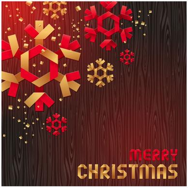 merry christmas origami elements vector
