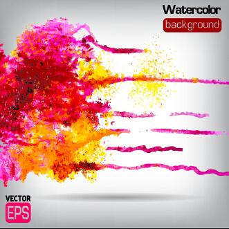 messy watercolor art background vector