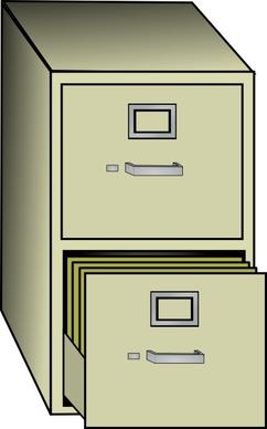 Metal File Cabinet clip art