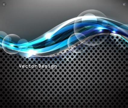 metal mesh with abstract backgrounds vector set