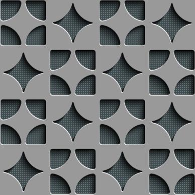 metal perforated seamless vector pattern