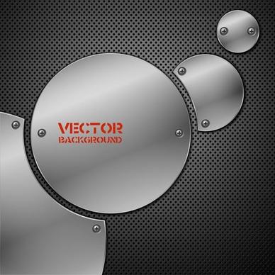 metallic stainless steel 02 vector