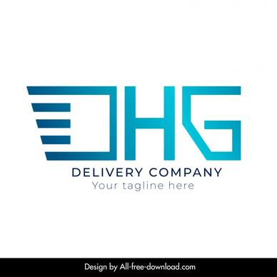 mhg corporate logotype elegant modern stylized texts decor