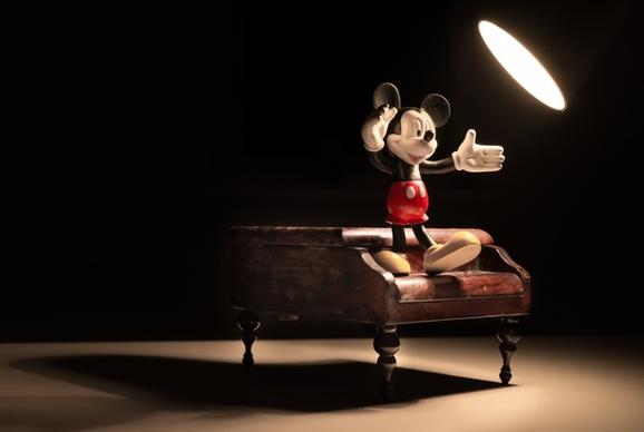mickey is telling a story