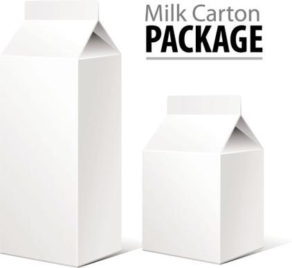 milk cartons vector
