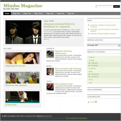 Mimbo Magazine Template