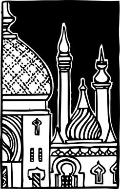 Minarets clip art