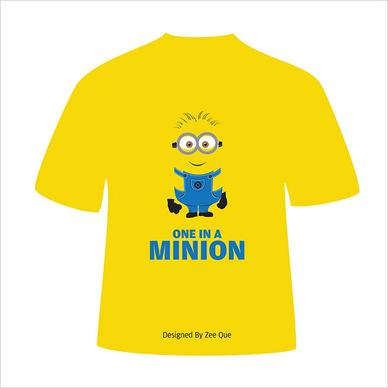 minion tshirt designs free vector