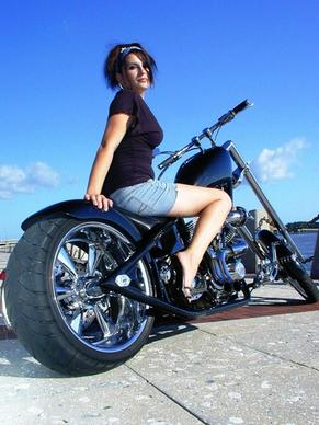 modeling on motorcycle 3