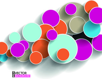 modern abstract shapes background vector