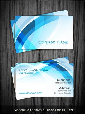modern abstract style business cards design