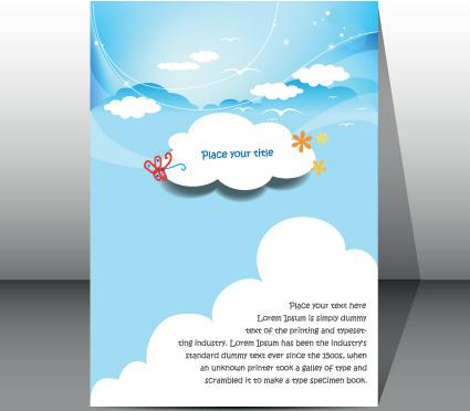 modern business brochure covers vector