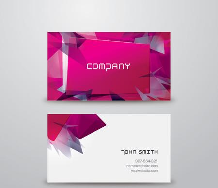 modern business card vector graphic