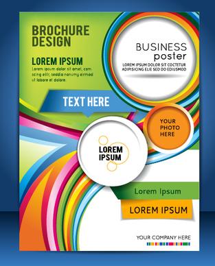 modern business flyer and cover brochure vector