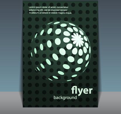 modern business flyer backgrounds vector