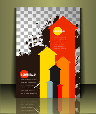 modern business flyer cover illustration vector