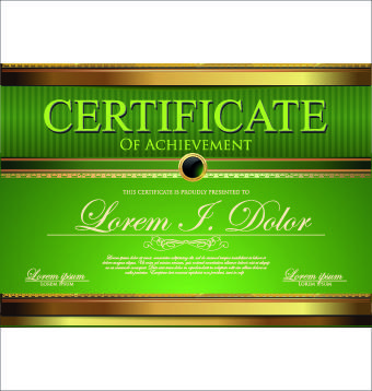 modern certificate creative design vector set