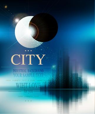 modern city blurs background graphics