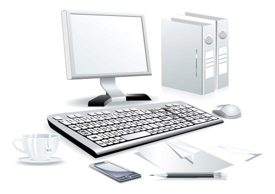 modern computer design vector