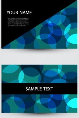 modern design business cards vector set