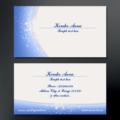 modern design business cards vector set