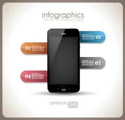 modern devices infographics vector