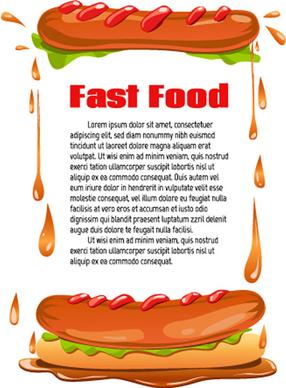 modern fast food poster vector