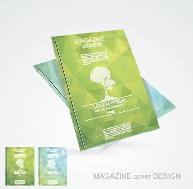 modern magazine abstract cover vector
