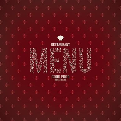 modern restaurant menu design graphic set