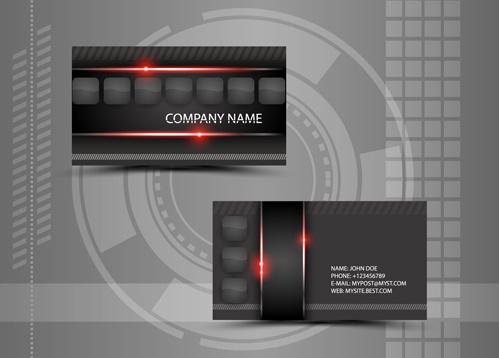 modern style abstract business cards vector