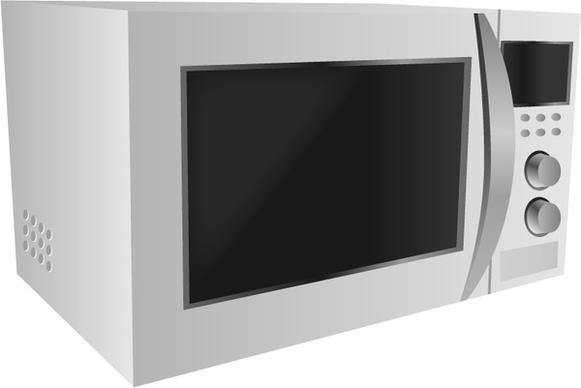 modern white microwave