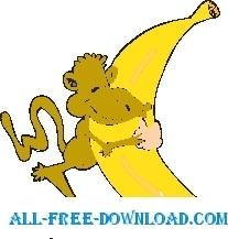 Monkey with Large Banana 2