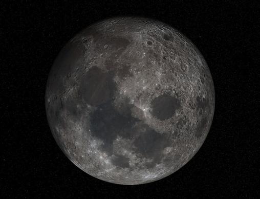 moon full moon crater
