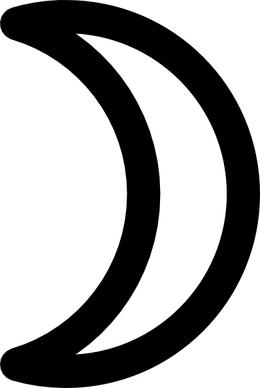 Moon Symbol Crescent clip art