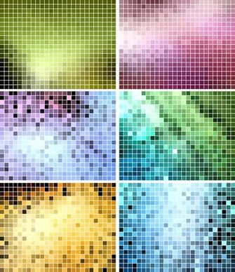 led light background templates modern colored blurred squares