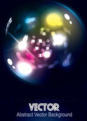 light effect background template colorful blurred sphere