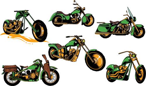 motorcycle vintage design vector graphics